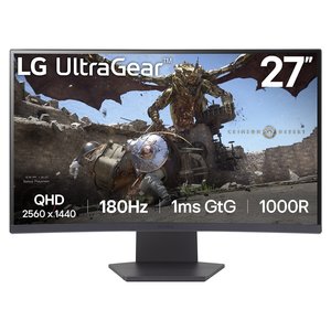 Monitor LG UltraGear 27GS60QC-B 27", QHD, curvo, 1ms