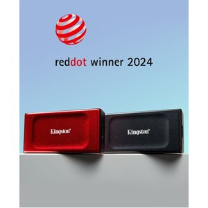 SSD externo Kingston XS1000 SXS1000R/1000G 1TB USB 3.2 Gen 2 rojo