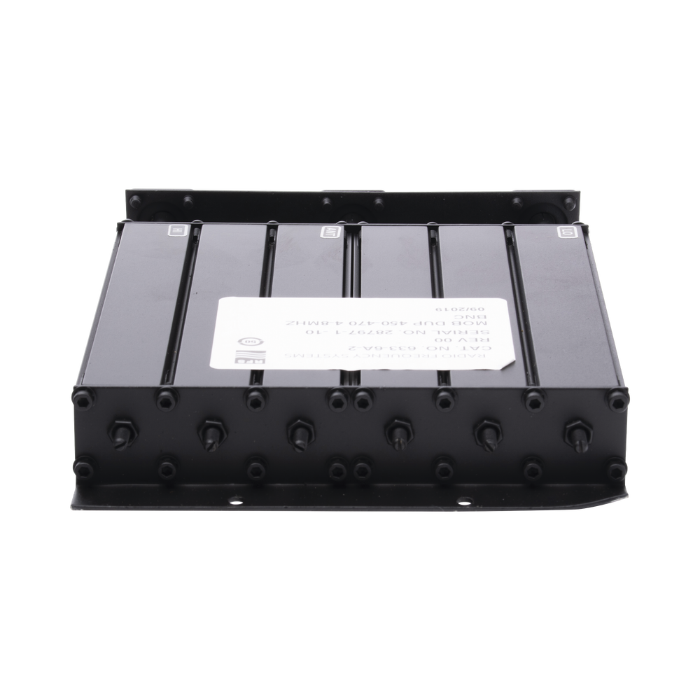 --Discontinued-Compact Band Rejection Duplexer, 450-470 MHz, 6 cavities, 50 Watt.