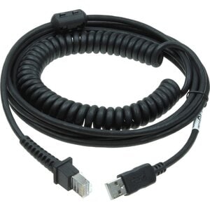 Cable de datos Datalogic CAB-553 USB tipo A, espiral, 2.4 m