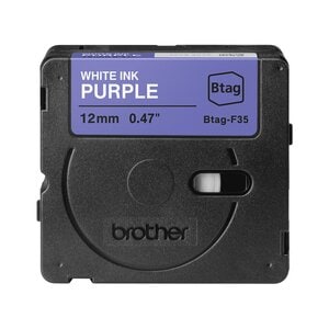 Cinta Brother BTAGF35 para etiquetas 12 mm x 4 m adhesivo removible violeta