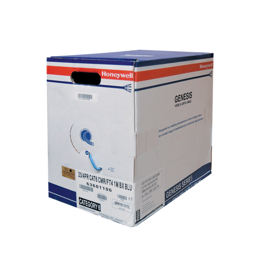 Bobina de cable de 305 metros, UTP Cat6 Riser, de color Azul, UL, CMR, probado a 350 Mhz, para aplicaciones de CCTV / redes de datos/ IP megapixel / control rs485