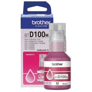 Botella de tinta Brother BTD100M magenta, inyección, 48,8 ml