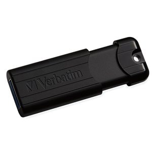 Memoria USB Verbatim 23942493204 PinStripe 256 GB, USB 3.2 Gen 1, negra
