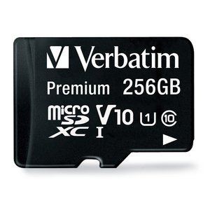 Tarjeta microSDXC Verbatim 23942703648 256GB UHS-I V10 clase 10
