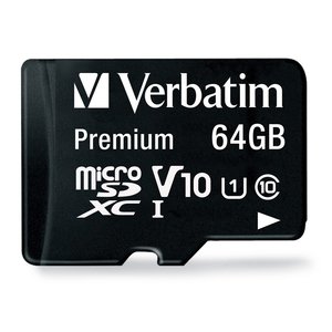 Tarjeta microSDXC Verbatim Premium 23942440840 64GB UHS-I V10 Clase 10