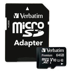 Tarjeta microSDXC Verbatim Premium 23942440840 64GB UHS-I V10 Clase 10