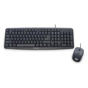 Combo teclado y mouse Verbatim 23942981114 USB Slimline español negro