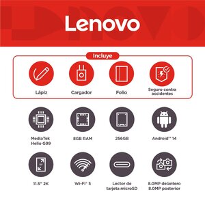 Tableta Lenovo Tab Plus ZADX0170CO MediaTek Helio G99 8GB 256GB