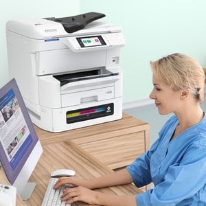 Impresora multifunción Epson WorkForce Pro EM-C8100 color dúplex LAN inalámbrica