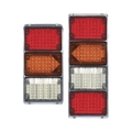 Paquete de placas led 4x6 / halógeno de triple fila , 1 65 str, 1 65ta y 1 61 rv con 1 65stk3 
