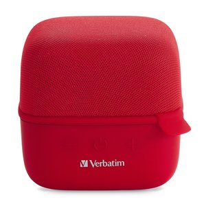 Altavoz Bluetooth Verbatim Cube 70225, inalámbrico, 5 W, rojo