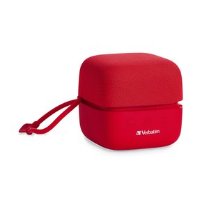 Altavoz Bluetooth Verbatim Cube 70225, inalámbrico, 5 W, rojo