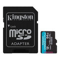 Memoria microSDXC Kingston SDCG4/64GB 64GB UHS-I U3 200MB/s lectura