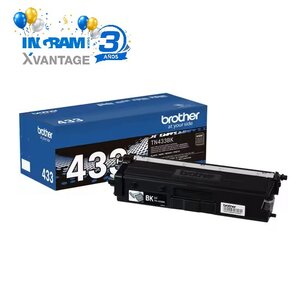 Cartucho de tóner Brother TN433BK alto rendimiento, negro, 4500 páginas