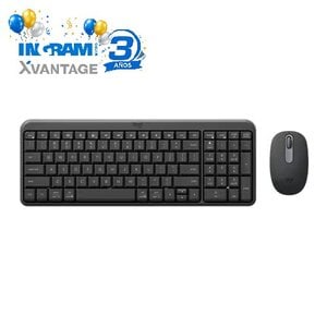 Combo teclado y mouse Logitech MK250 920-013513 Bluetooth, español, 1000 dpi