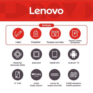 Tableta Lenovo IdeaTab TB336FU 11" 2.5K Dimensity 6300 8GB 128GB
