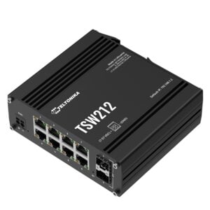 Switch Teltonika TSW212000001 TSW212 8 puertos 1Gbps, 2 SFP, gestionable