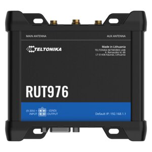 Router Teltonika RUT976000000 5G/LTE, Wi-Fi 4, 3 puertos de red