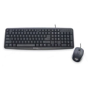 Combo teclado y mouse Verbatim 99756 USB con cable, español, negro