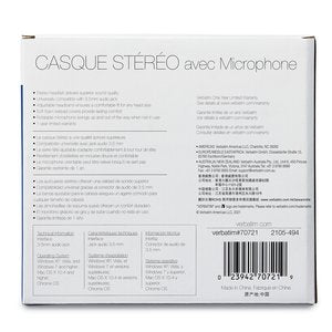 Audífonos Verbatim 70730 tipo headset con conector 3,5 mm