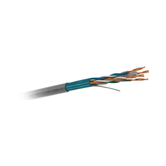 CABLE BLINDADO P/NTERIOR  CAT. 6A  4 PARES CAL. 23 AWG.  CMR