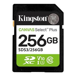 Tarjeta SDXC Kingston SDS3/256GB Canvas Select Plus 256GB, UHS-I, 150MB/s