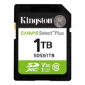 Tarjeta SDXC Kingston SDS3/1TB Canvas Select Plus 1TB, UHS-I U3, 150MB/s