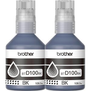 Botella de tinta Brother BTD100BK2PKMEX negro inyección 2 paquetes