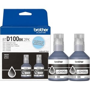 Botella de tinta Brother BTD100BK2PKMEX negro inyección 2 paquetes