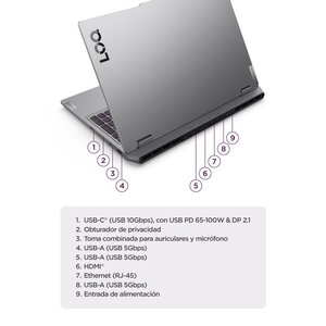 Portátil gamer Lenovo LOQ 15 83JG0088LM 24GB 512GB RTX 5050 8GB