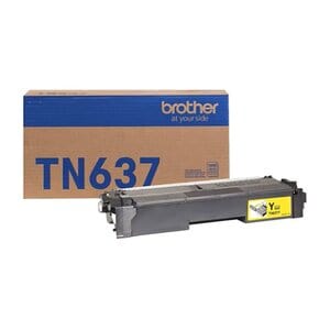 Tóner Brother TN637Y amarillo original ultra alto rendimiento láser