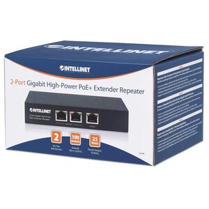 Extensor PoE Intellinet 561266 2 puertos Gigabit PoE+, 100 m, 25 W