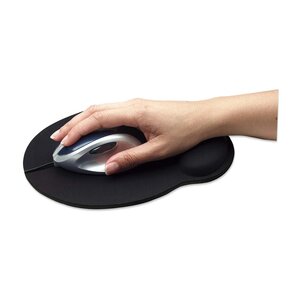 Mouse pad Manhattan 434362 gel 240 x 200 mm reposamuñecas negro