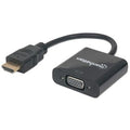 Conversor Manhattan 151467 HDMI macho a VGA hembra USB Micro-B opcional
