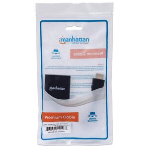 Conversor Manhattan 151467 HDMI macho a VGA hembra USB Micro-B opcional
