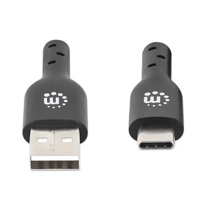 Cable Manhattan 353298 USB 2.0 Tipo-A a Tipo-C 480 Mbps 1 m
