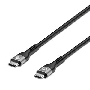 Cable Manhattan 356367 USB-C a USB-C 480 Mbps PD 3.1 240 W 2 m