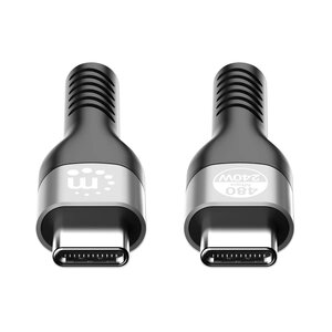 Cable Manhattan 356367 USB-C a USB-C 480 Mbps PD 3.1 240 W 2 m