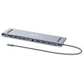 Docking Manhattan 190305 USB-C 12 en 1 triple monitor 4K 100 W GbE