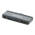 Docking Manhattan 190404 USB-C 4 en 1 HDMI 4K 30 Hz USB-A 10 Gbps