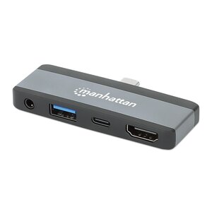 Docking Manhattan 190404 USB-C 4 en 1 HDMI 4K 30 Hz USB-A 10 Gbps