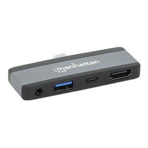 Docking Manhattan 190404 USB-C 4 en 1 HDMI 4K 30 Hz USB-A 10 Gbps