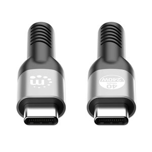 Cable Manhattan 356381 USB4 USB-C 40 Gbps 8K 60 Hz 240 W 2 m