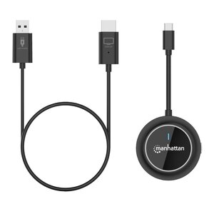 Extensor HDMI Manhattan 208420 inalámbrico 1080p transmisor USB-C