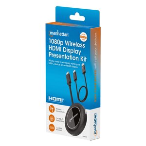 Extensor HDMI Manhattan 208420 inalámbrico 1080p transmisor USB-C