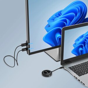 Extensor HDMI Manhattan 208420 inalámbrico 1080p transmisor USB-C