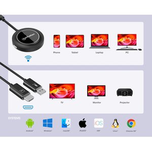 Extensor HDMI Manhattan 208420 inalámbrico 1080p transmisor USB-C