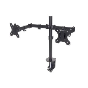 Soporte monitor Manhattan 461528 doble 13 a 32 pulgadas 8 kg articulado