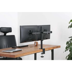 Soporte monitor Manhattan 461528 doble 13 a 32 pulgadas 8 kg articulado